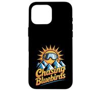 Chasing Bluebirds Sun Sci Snowboard Occhiali da sci Montagna Custodia per iPhone 16 Pro Max