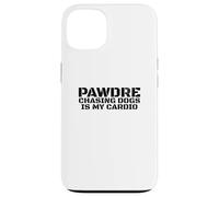 Chasing Dogs Is My Cardio. Vintage Print. Funny Dog Dad Custodia per iPhone 13
