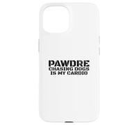 Chasing Dogs Is My Cardio. Vintage Print. Funny Dog Dad Custodia per iPhone 15