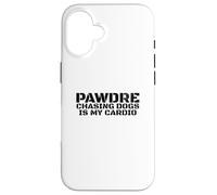 Chasing Dogs Is My Cardio. Vintage Print. Funny Dog Dad Custodia per iPhone 16