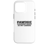 Chasing Dogs Is My Cardio. Vintage Print. Funny Dog Dad Custodia per iPhone 16 Pro