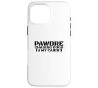 Chasing Dogs Is My Cardio. Vintage Print. Funny Dog Dad Custodia per iPhone 16 Pro Max