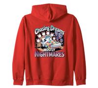 Chasing Dreams Principalmente incubi Divertente Sonno Umorismo Felpa con Cappuccio