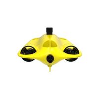 Chasing Gladius Mini Drone S Flash Pack - ROV - Fino a 100 m - Telecamera UHD 4K - Compreso: Contoller remoto Direct-Connect, scheda SD da 64 GB, Grabber Claw B, zaino - Giallo