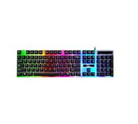 Chasing Light Leopard Keyboard, G21 Wired Keyboard, USB Retroilluminato Tastiera, Meccanico Feel Tastiera, Design a chiave sospesa, Tastiera illuminata, Tastiera Leopardo, Tastiera di gioco casa,