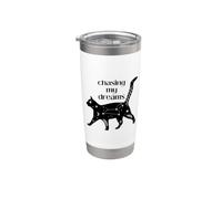 Chasing My Dreams (con Cosmic Cat) Bicchiere termico in acciaio inox doppia parete