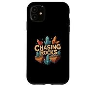 Chasing Rocks Crystal Collector Geology Mineral Hunter Custodia per iPhone 11