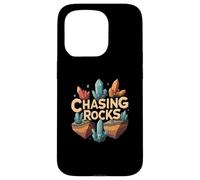 Chasing Rocks Crystal Collector Geology Mineral Hunter Custodia per iPhone 15 Pro