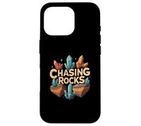 Chasing Rocks Crystal Collector Geology Mineral Hunter Custodia per iPhone 16 Pro
