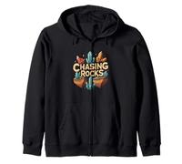 Chasing Rocks Crystal Collector Geology Mineral Hunter Felpa con Cappuccio