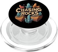 Chasing Rocks Crystal Collector Geology Mineral Hunter PopSockets PopGrip per MagSafe