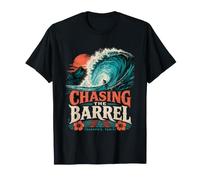 Chasing The Barrel Teahupo'o Tahiti Big Wave Surf Maglietta