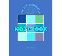 Chasing Waterfalls Block Colour Border Notebook: Unlined Large Journal