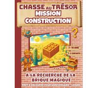 Chasse au Tresor Mission Construction / A la recherche de la brique magique: Prêt à découper pour anniversaire - loisirs / Chasse au Tresor Enfant Anniversaire 7 - 8 - 9 - 10 ans