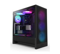 Chassis medio-torre compatto ATX - NZXT - CC-H52FB-R1 - H5 Flow RGB con ventole RGB incluse - Nero
