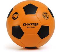 CHASTEP Pallone da calcio in schiuma da 8" per interni ed esterni, perfetto per bambini o principianti, per giocare e fare esercizio, morbido e sicuro (arancione e nero)