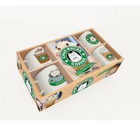 Chat-bucks Coffee 10 recettes de mini-mug cakes: Coffret avec 4 mini-tasses en céramique