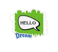 Chat del linguaggio Quotidiano Happy Greats Hello Adesivi Citazione Sogno Decalcomanie in Vinile
