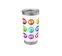 Chat di notifica del testo del messaggio del cellulare Bicchiere termico in acciaio inox doppia parete