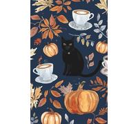 Chat Noir: Paris-Inspired Autumn Notebook: A Parisian Autumn Journal with Pumpkins, Café Motifs & Cozy French Style (5 x 8, Blank)