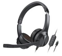 CREATIVE Chat USB On-ear Headset with Swivel-to-mute Noise-cancelling Boom Mic,
