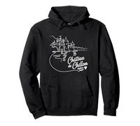 Château de Chillon, Svizzera Signature Heart Art Souvenir Felpa con Cappuccio