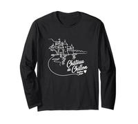 Château de Chillon, Svizzera Signature Heart Art Souvenir Maglia a Manica