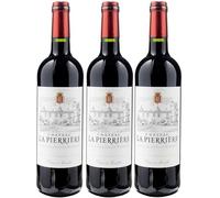 Château La Pierrière - A.O.C. Castillon - Côtes de Bordeaux - 80% Merlot, 15% Cabernet Franc, 5% Cabernet Sauvignon - 75cl 15% vol. - annata in corso - 3 bottiglie