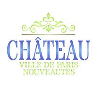 Chateau stencil - riutilizzabili vintage francese di vino a tema Word stencil da - da usare su carta progetti scrapbook Journal muri pavimenti tessuto mobili in vetro legno etc, L