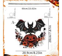 CHATGPT ha detto: segnale di porta d'ingresso di Halloween | Horror Acrilic Round Benvenuto Segno con Scarico Gotico Scene | Proppata spettrale per le finestre del portico a parete | Ornamento della p