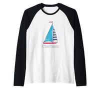 Chatham Cape Cod Massachusetts Barca a vela Nautica Maglia con Maniche Raglan
