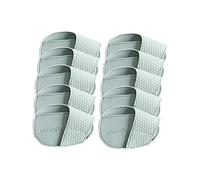 Chatonshen 10 Pezzi Copritesta Golf Protettivi Set Iron Testa Coperture Portatili in Pelle PU Resistente Adatto per Atleti Sportivi Viaggi Allenamento attività O, Azzurro Grande