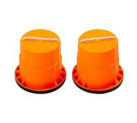 Chatonshen 2 Pezzi di Trampoli per Camminare, Trampoli per L'equilibrio, Giocattoli Stepper, Trampoli a Secchiello Antiscivolo, Giocattolo Stepper per Bambin, Arancia