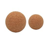 Chatonshen 2 Pezzi Pallina Massaggio Cork Roller Tessuto Profondo Manuale per Stretching Corpo E Sollievo Muscolare Adatto per Sport Rilassamento, 6 cm 10 cm