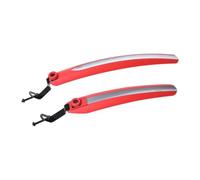 Chatonshen 2 Pezzi Parafango per Mountain Bike Kit Completo di Parafanghi Paraspruzzi Anteriore E Posteriore Ricambi per Bici Leggeri E Durevoli Adatto per Cicl, Rosso