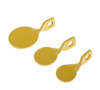 Chatonshen 3 Pezzi Bersaglio Metallo Bersaglio Resetting Bersaglio Sospeso Acciaio Inox Durevole di 3mm Adatto per Addestramento Gara di Caccia