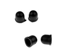 Chatonshen 4 Pezzi Skateboard Truck Cups Ricambi Compatibili con La Maggior Parte dei Longboard in Gomma Che Favorisce La Resistenza E La Fluidità della GU, Nero, 12 × 10 mm
