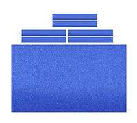 Chatonshen 7 Pezzi Panno Biliardo Tavolo Biliardo Pre Tagliato Copertura con Feltro E Strisce Sponda Adatto a Sale Giochi Club Bar Alberghi, 9 Piedi Blu