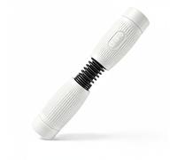 Chatonshen Barra Rotante Modificabile per Allenamento Versatile con Struttura Ergonomica E Manici Ribbed Antiscivolo Regola La Resistenza Tramite Molla Adatta a, Bianco