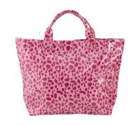 Chatonshen Borsa a Tracolla Da Lavoro per Tutti I Giorni, Borsa a Mano in PVC Resistente Alla Sabbia con Chiusura di per Viaggi, Shopping, Lavoro E Wee, Rosso