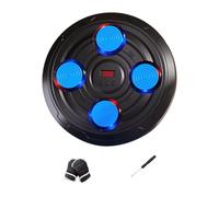 Chatonshen Boxing Pad Musicale da per Bambini Bersaglio Elettronico da Parete con Luci E Suoni Guanti in Spugna Installazione Senza Trapano Adatto P, Blu 4 Obiettivo