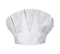 Chatonshen Cappello da Cuoco, Berretto da Medico, Facile da Pulire, Robusto, Multifunzionale, Versatile, in Cotone, Accessorio da Cucina per Fornaio, Bianco