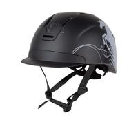 Chatonshen Cappello Equitazione Cappello Equitazione Casco Leggero Imbottito Regolabile con Ventilazione E Protettivo per Uomini E Donne nella Pratica Quo, Nero, M