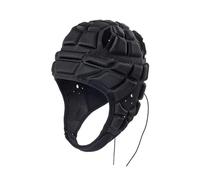 Chatonshen Casco da Rugby per Bambini, Copricapo da Calcio, Berretto da Mischia Imbottito Morbido, Protezioni per La Testa da Rugby, Pattinaggio a Rotelle, S Nero