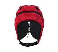 Chatonshen Casco da Rugby per Bambini, Copricapo da Calcio, Berretto da Mischia Imbottito Morbido, Protezioni per La Testa da Rugby, Pattinaggio a Rotelle, Rosso M