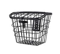 Chatonshen Cestino per Bicicletta con Coperchio Cestino Portaoggetti Anteriore Paniere Posteriore Staccabile Borsa Trasporto Animali Realizzato in Ferro