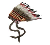 Chatonshen Copricapo Indiano di Piume Artificiali Come Oggetto di Scena per Le Foto