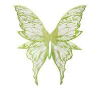 Chatonshen Costume di Farfalla Come Accessorio Magico per Ruoli E Fata. Realizzato in Poliestere Resistente con Spalline Elastiche per Fr, Verde