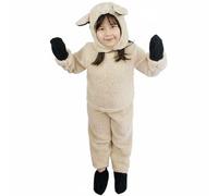 Chatonshen Costume Pecora Bambini Abito Costume Pecorella Travestimento Animale Outfit Materiale Poliestere a Effetto Pile Traspirante E Accogliente Adatto a, XL, Pecora