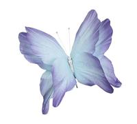 Chatonshen Decorazione a Forma di Farfalla, Figura Decorativa Artificiale a Forma di Farfalla Realizzata a Mano, Decorazione Da Parete in Carta Crespa, Design De, Blu